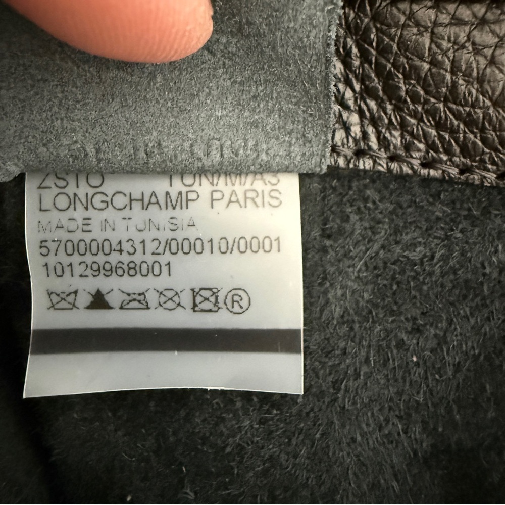 Longchamp Essential Roseau Hobo Black Leather Mint Condition Quiet Luxury $800 - Picture 10 of 16